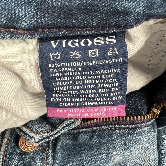 Vigoss Classic Fit Jagger Distressed Skinny Jeans Size 26 Women’s - Picture 7 of 9